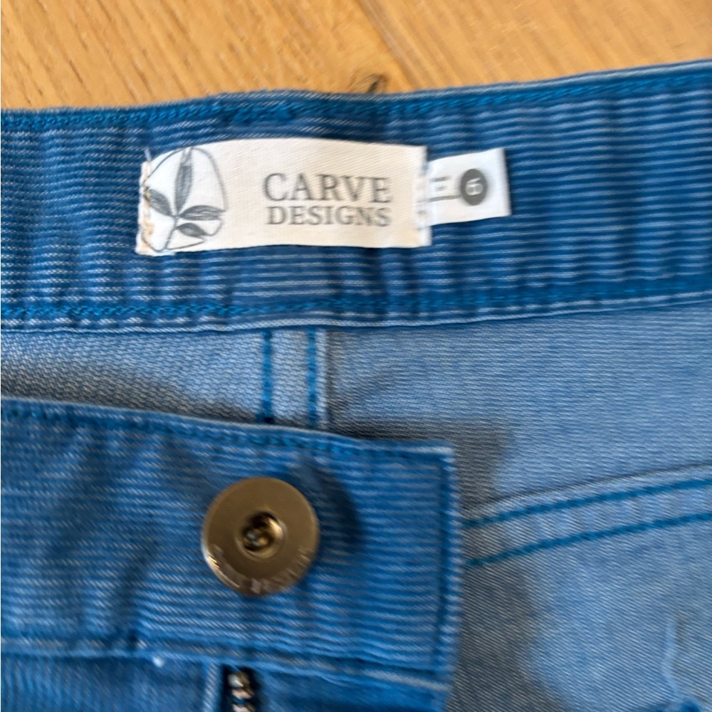 Carve Designs Blue Dogtown Corduroy Shorts - Picture 3 of 3